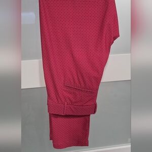 Greyson Men's Slim Fit Red Patterned 'Drafgonfly' Golf Pant